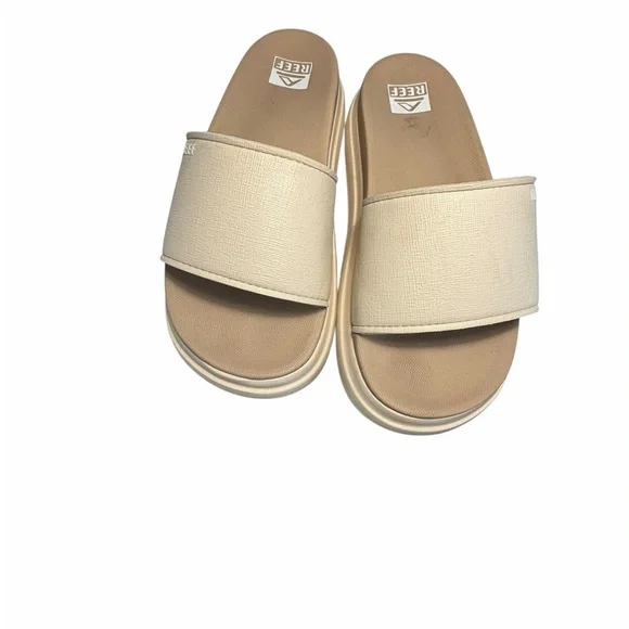 Reef Women's Cream Slide Sandals - Picture 1 of 10
